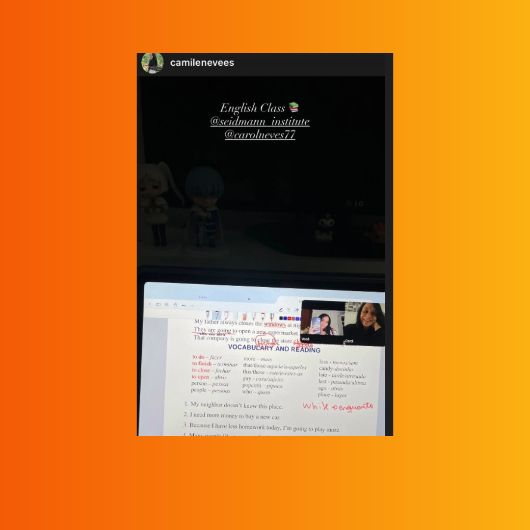 Turma em videochamada